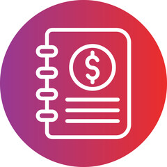 Vector Design Accounting Book Icon Style