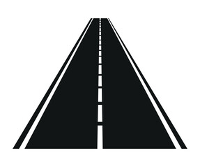 road icon on white background	