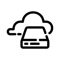 cloud data icon or logo isolated sign symbol vector illustration - high quality black style vector icons
