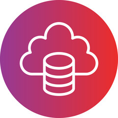 Vector Design Cloud Data Icon Style