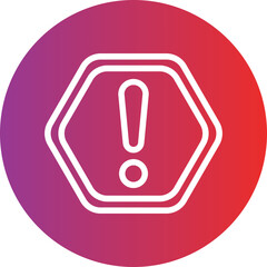 Vector Design Warning Icon Style