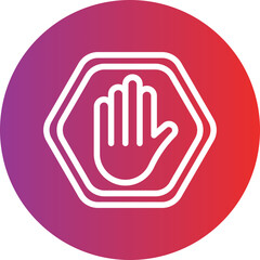 Vector Design Stop Sign Icon Style