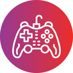 Vector Design Gamepad Icon Style