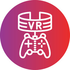 Vector Design Vr Game Icon Style