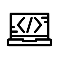 Fototapeta premium coding icon or logo isolated sign symbol vector illustration - high quality black style vector icons 