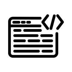 coding icon or logo isolated sign symbol vector illustration - high quality black style vector icons
