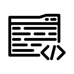 coding icon or logo isolated sign symbol vector illustration - high quality black style vector icons
