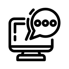 conversation icon or logo isolated sign symbol vector illustration - high quality black style vector icons
