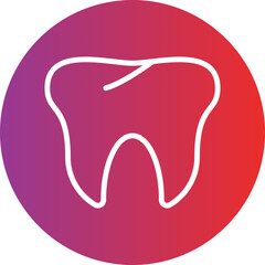 Vector Design Tooth Icon Style