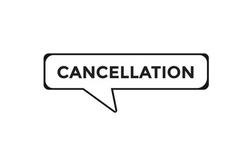 cancellation button web banner templates. Vector Illustration
