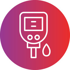 Vector Design Diabetes Test Icon Style