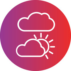 Vector Design Cloudy Icon Style