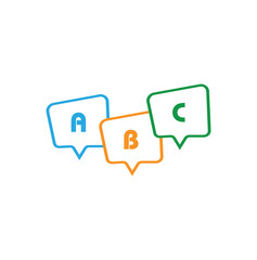 speak icon on white background