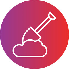 Vector Design Digging Icon Style