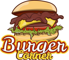 Burger Corner Vector