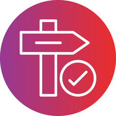 Vector Design Road Signs Icon Style