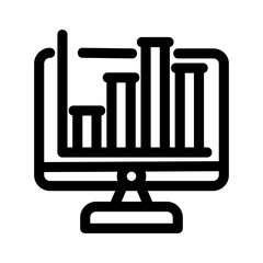 graph icon or logo isolated sign symbol vector illustration - high quality black style vector icons
