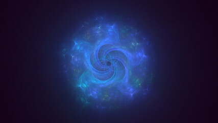 3D rendering abstract round light background