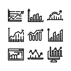 Naklejka premium graph icon or logo isolated sign symbol vector illustration - high quality black style vector icons 