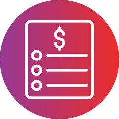 Vector Design Price List Icon Style