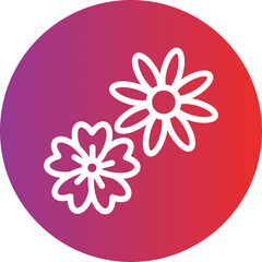 Vector Design Flowers Icon Style