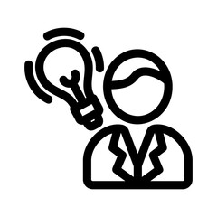 idea icon or logo isolated sign symbol vector illustration - high quality black style vector icons
