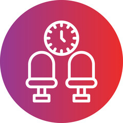 Vector Design Waiting Room Icon Style