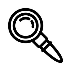 magnifying glass icon or logo isolated sign symbol vector illustration - high quality black style vector icons
