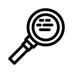 magnifying glass icon or logo isolated sign symbol vector illustration - high quality black style vector icons
