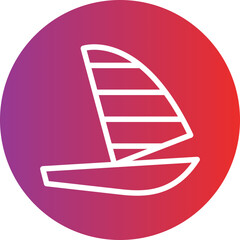 Vector Design Windsurf Icon Style