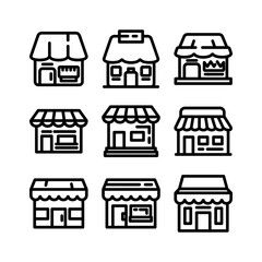 marketplace icon or logo isolated sign symbol vector illustration - high quality black style vector icons
