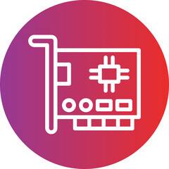 Vector Design Network Interface Card Icon Style