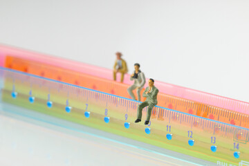 Naklejka premium ミニチュア人形