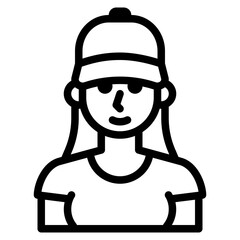 avatar line icon