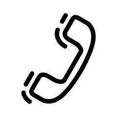 telephone icon or logo isolated sign symbol vector illustration - high quality black style vector icons
