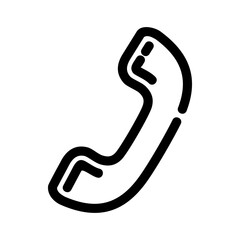 telephone icon or logo isolated sign symbol vector illustration - high quality black style vector icons
