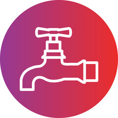 Vector Design Water Tap Icon Style