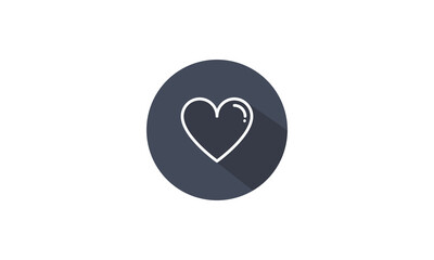 Heart sign vector design. Vector icon design illustration