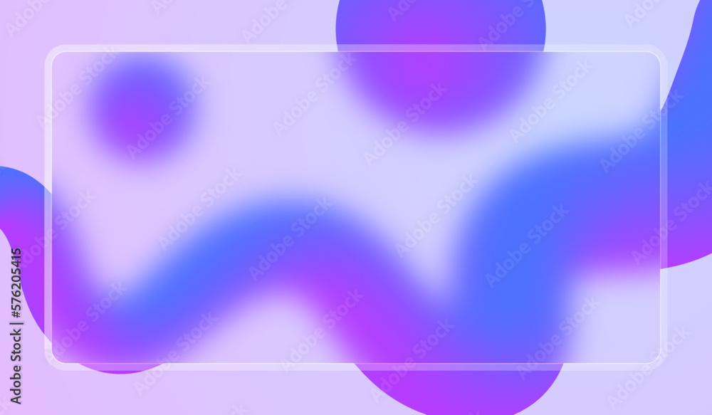 Poster glassmorphism ui background