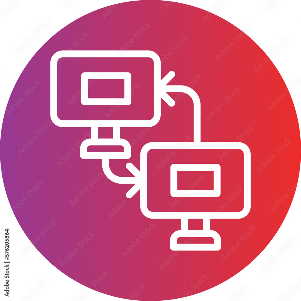 Poster vector design data transfer icon style
