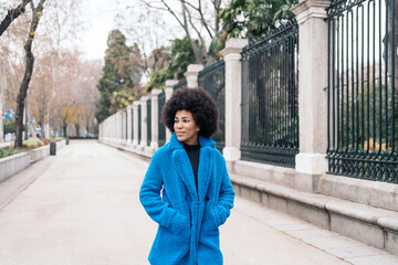 Afro Girl in the City