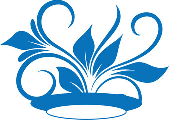 Fototapeta na wymiar Crown vector, crown silhouette symbols blue vector