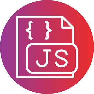 Vector Design Javascript File Icon Style
