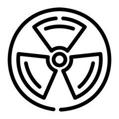 nuclear line icon