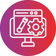 Vector Design Web Maintenance Icon Style