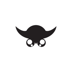 Fototapeta premium head owl logo icon illustration.