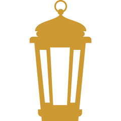 Lantern Islamic Outline vector 