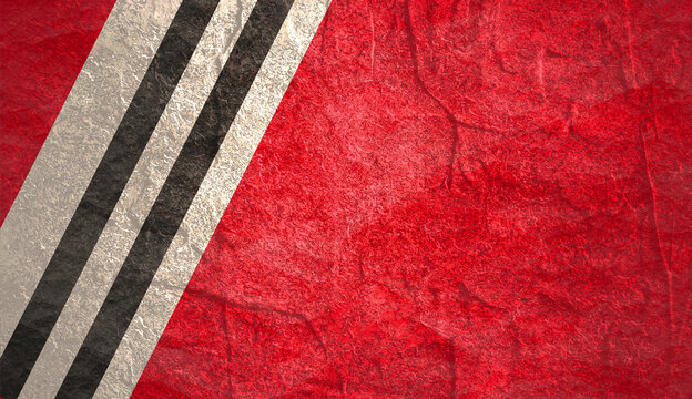 Chicago Blackhawks ice hockey team uniform colors. Template for presentation or infographics.