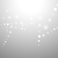 silver background bokeh bling snow flake confetti