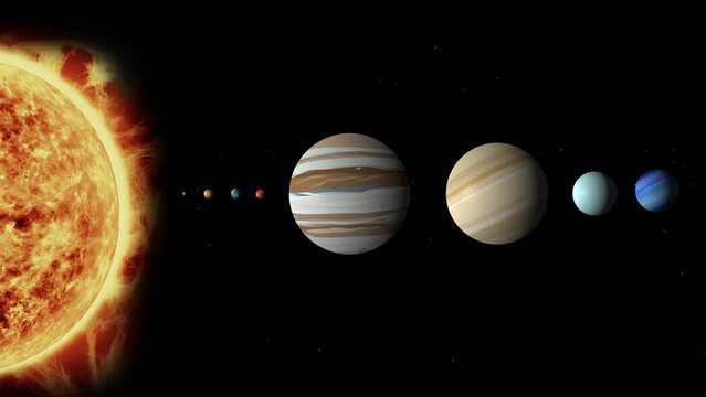 An Animated Solar System Zooming into the Asteroid Belt.